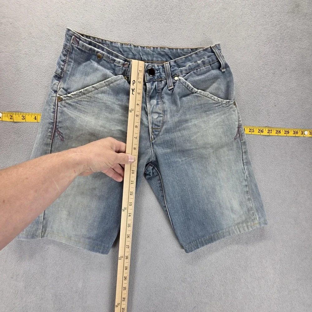 Vintage‎ Levis Engineered Shorts Mens 28 Blue Denim Light Wash 9